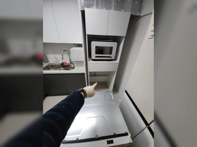 고양시 식기세척기 설치 - 키큰장에식세기설치 현장 시공 사진 4